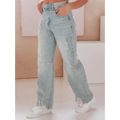Spodnie damskie jeansowe baggy BAGETSON niebieskie Dstreet