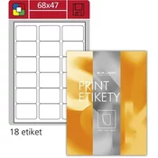 SK Label Univerzalne etikete S&K Label - bela, 68 x 47 mm, 1800 kosov