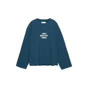 Pull&Bear Majica STREET petrol/bela