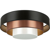 Duolla - LED plafonsko svetlo LUNETA LED/26W/230V pr. 60 cm 4000K crno/bakreno