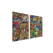 shumee Zaščita za stekleno kuhalno ploščo 2x45x52 Pop Art