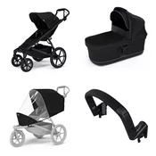 Mestni voziček Thule Urban Glide 4-wheel Black + Bassinet Black SET 4in1