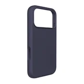 Puro Silikonski ovitek MagSafe za iPhone 17 Pro Max Pure Icon Mag Pro s tekočim silikonom in aluminijastimi gumbi – temno moder
