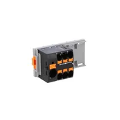 shumee Razdelilni blok ptfix 10/6X4-NS35 BK, črn industrijski konektor - 6 priključnih točk s prečnim prerezom 4 mm2