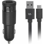 RivaCase avtopolnilec, 3,4 A (VA4123) + microUSB kabel