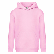 Pink Hooded Sweat Fruit of the Loom