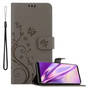 Cadorabo CADORABO Samsung Galaxy S9 PLUS v klasična črna - ovitek v cvetličnem dizajnu z magnetnim zapiranjem, stoječo funkcijo in režami za kartice, (20564266)