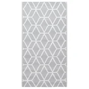 Vidaxl Zunanja preproga ARAKIL siva 120x180 cm PP