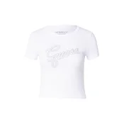 GUESS Majica srebrna/bela