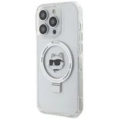 Karl Lagerfeld KLHMP15XHMRSCHH iPhone 15 Pro Max 6.7 white hardcase Ring Stand Choupette Head MagSafe (KLHMP15XHMRSCHH)