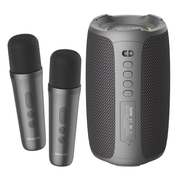 Bluetooth zvočnik Zealot FunBox 20W - prenosni zvočnik z dvema brezžičnima mikrofonoma, RGB osvetlitvijo in bogatimi basi