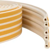 vidaXL Samolepilni tesnilni trak za okna Bela 9 x 6 mm 100 m EPDM pena