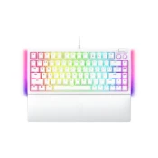 Tipkovnica RAZER BlackWidow V4 75%, mehanička, Orange switch, RGB, HR/US Layout, bijela, USB