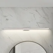 Lindby LED svetilo za kopalnico in ogledalo Alenia, 120 cm, IP44, sivo - Kopalnica - Sodobni - aluminij, bela barva