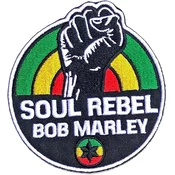 Bob Marley Soul Rebel Iron-On Patch