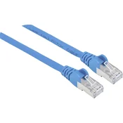 Intellinet Intellinet 350792 RJ45 omrežni kabel\, Patch kabel CAT 6a S/FTP 15.00 m modra zaščita iz folije\, pletena zaščita\, brez halogena 1 kos, (20418068)