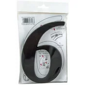 LOB Hišna številka 6 ali 9 črna 19 cm