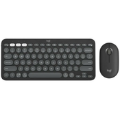 Logitech Pebble2 Wireless Combo US tastatura + miš crna