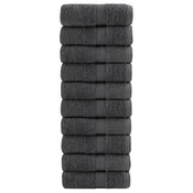 Vidaxl Premium brisače za pranje SOLUND 10 kosov antracitne barve 30x30 cm 600 g/m2