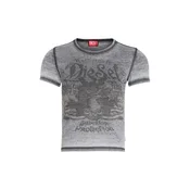 DIESEL Majica T-UNCUTIES antracit/pegasto črna