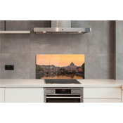 tulup.si Stenska plošča za kuhinjo Reka rim sunset mostov stavb 140x70 cm