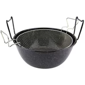ILSA kozica za cvrenje emajl 36cm + košara, indukcija, inox