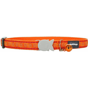 Red Dingo Najlonska ovratnica za mačke RED DINGO HYPNO oranžna