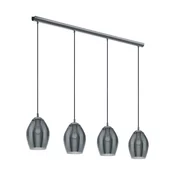 EGLO Viseca lampa ESTANYS 4xE27 1130 mm dimljeno staklo 39566