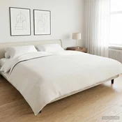 vidaXL Težka odeja Bela 200 x 220 cm 9 kg 100% Bombaž 205T
