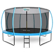 INLEA ULTIMATE Jump Trampolin 430 cm z notranjo zaščitno mrežo – svetlo modra