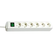 Brennenstuhl Eco-Line extension socket with switch 6-way white 3m 1159520400