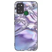 Silikonski črni ovitek za Realme 7i - Iridescent bubbles