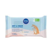 Nivea Dettlement and healing wipes Baby Soft & Cream