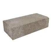 Betonski polni zidak normalni format 6,5 cm x 25 cm x 12,5 cm siv