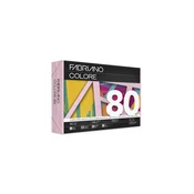 Papir barvni a4 fabriano colore pastelne barve roza 80gr - rosa