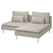 SÖDERHAMN Sofa dvosed s lenjivcem, Fridtuna svetlobež
