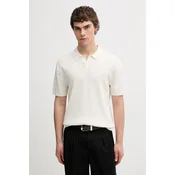 Calvin Klein pletena polo majica moška z viskozo