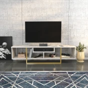 Hanah home TV Komoda Asal 150 Zlatno-Bela