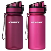shumee Aquaphor City 0,35 l filtrirna steklenica z vložki, 2x bordo in roza