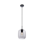 Paul Neuhaus 2002-25 - Luster na sajli SHITAKE 1xE27/10W/230V pr. 20 cm siva