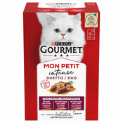 Miješano pakiranje Gourmet Mon Petit 24 x 50 g - Duetti: govedina/piletina