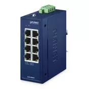PLANET IP30 Compact size 8-Port IGS-800T Brez upravljanja Gigabit Ethernet (10/100/1000) Modra