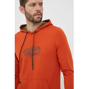 Športni pulover Viking Panaka oranžna barva, s kapuco