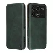 Etui Techsuit Safe Wallet Plus za Xiaomi Poco F6 Pro - zelen