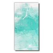 tulup.si Steklena navpična ura Zidna barva zelena 30x60 cm