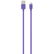 HAMA kabel za punjenje/podatkovni kabel, USB-A - micro-USB, 0,75 m, ljubičasti, pakiranje od 4 kom. 00187242