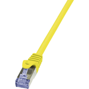 LogiLink RJ45 mrežni kabel CAT 6A S/FTP [1x RJ45 utikač - 1x RJ45 utikač] 1 m žuti nezapaljivi, zaš