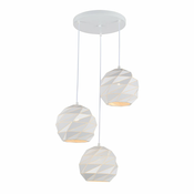 ITALUX PND-2424-3S-WH - Luster na sajli PALERMO 3xE27/40W/230V beli