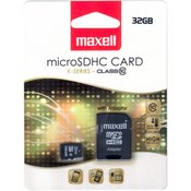 Maxell 32GB mikro SDHC C10 X-serija (citanje 90MB/s, sa adapterom, 10/100P N, p/n: 854718.00.GB)