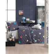 Lessentiel Maison Prekrivac za krevet Uzay, 155x200 cm, Tamnoplavi